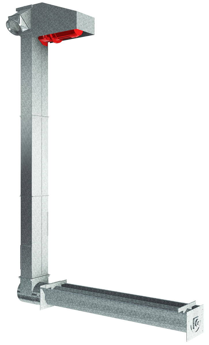 Die sichere Lösung für die Förderung von Getreide, Pellets, Granulaten sowie Mehlen und Pulverprodukten - der Kettenelevator